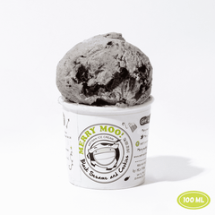 Merry Moo Ice Cream Black Sesame and Cookies 100ml