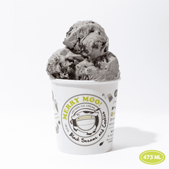 Merry Moo Ice Cream Black Sesame and Cookies 473ml