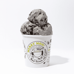 Merry Moo Ice Cream Black Sesame and Cookies